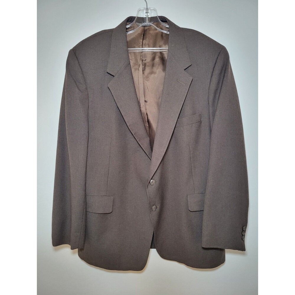 Vintage Levi Strauss Co Business Class Suit 2 Button Brown 46R Mens Blazer Coat‎